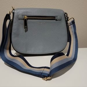 MARC JACOBS Gotham City Dolphin Leather Saddle Bag